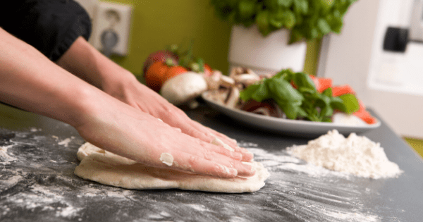 Make homemade pizza dough