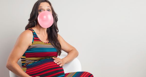 Pregnant chew gum