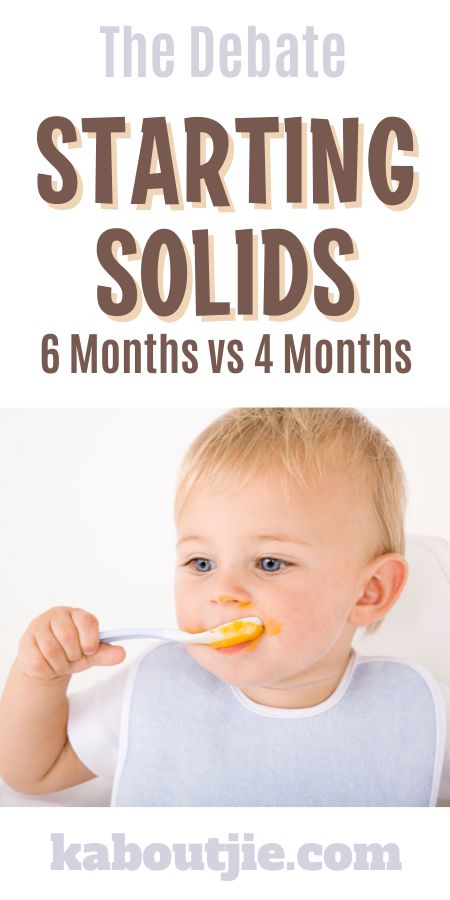 Starting Solids 6 Months vs 4 Months