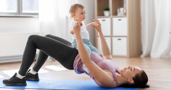 Mom baby excercise