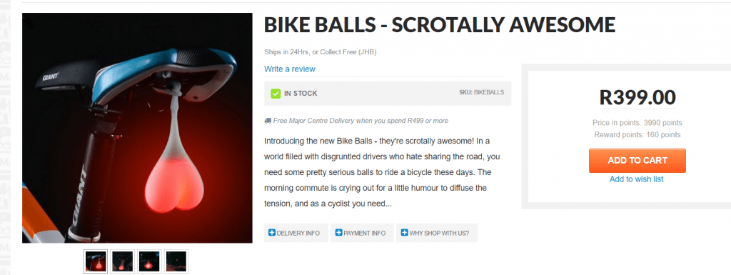 Mantality Bike Balls