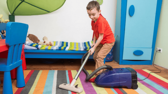 Create a cleaning routine with your kids