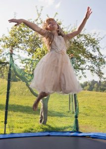 Trampolines encourage physical activity