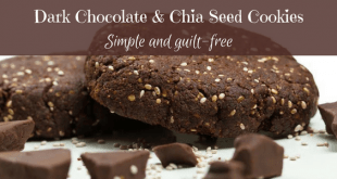 Dark chocolate and chia seed cookies