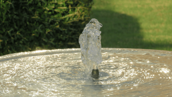 Outdoor water fountain