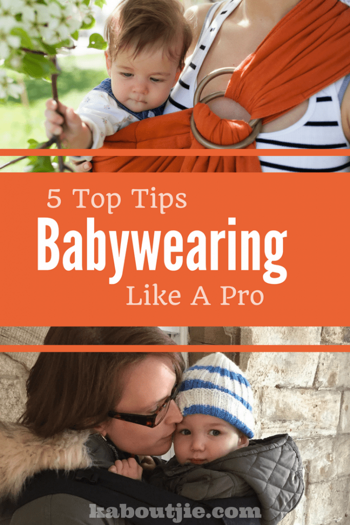 Top Tips for babywearing Pin