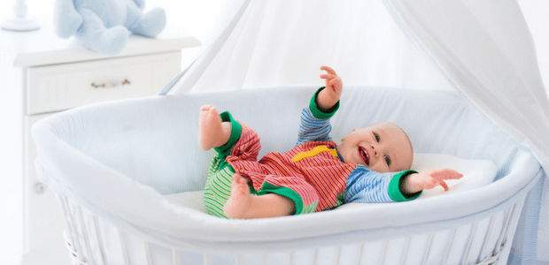 Baby in bassinet