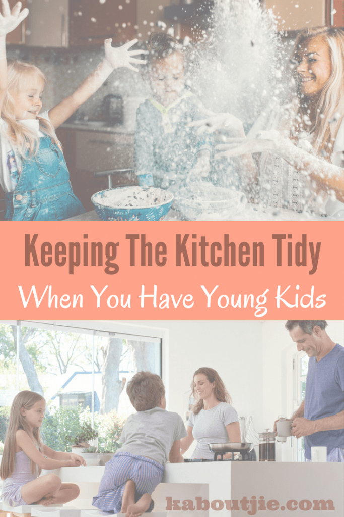 Keeping the kitchen tidy when you have young kids