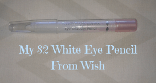 My $2 white eye pencil from Wish