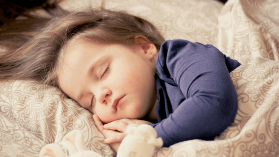 Toddler girl sleeping