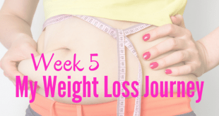 Week 5 my weight loss journey