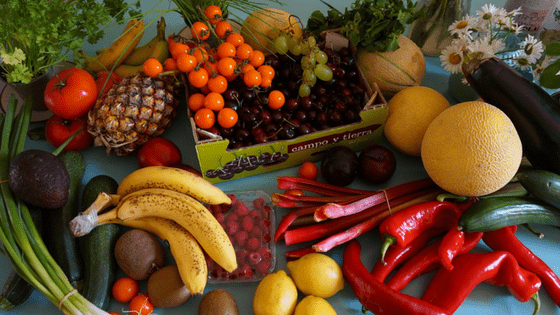 Fresh fruit and vegetables