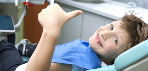 Happy Boy At Dentist