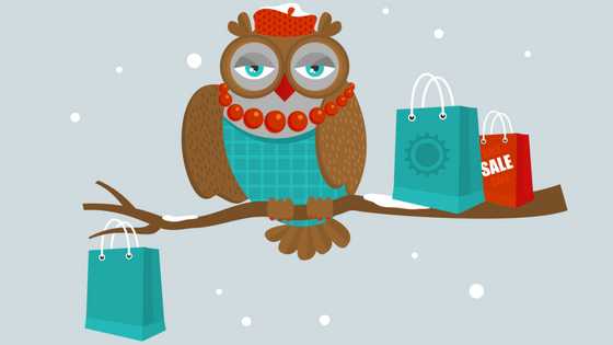 Owl shopping bags