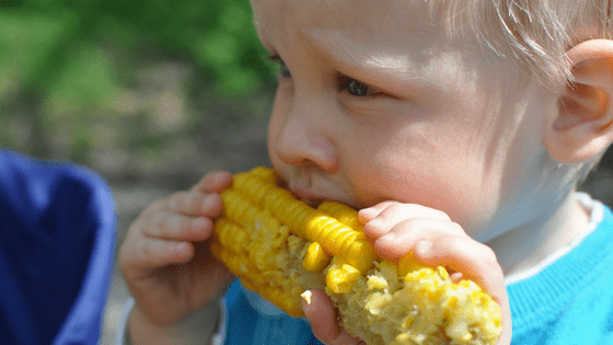 Child Eating Mielie