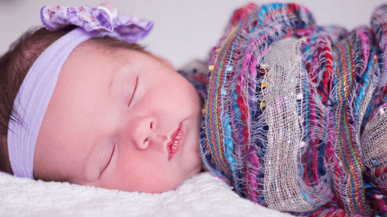 Newborn baby purple headband