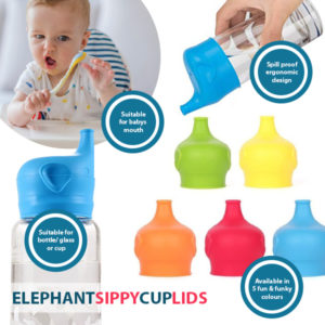 Elephant sippy cup lids
