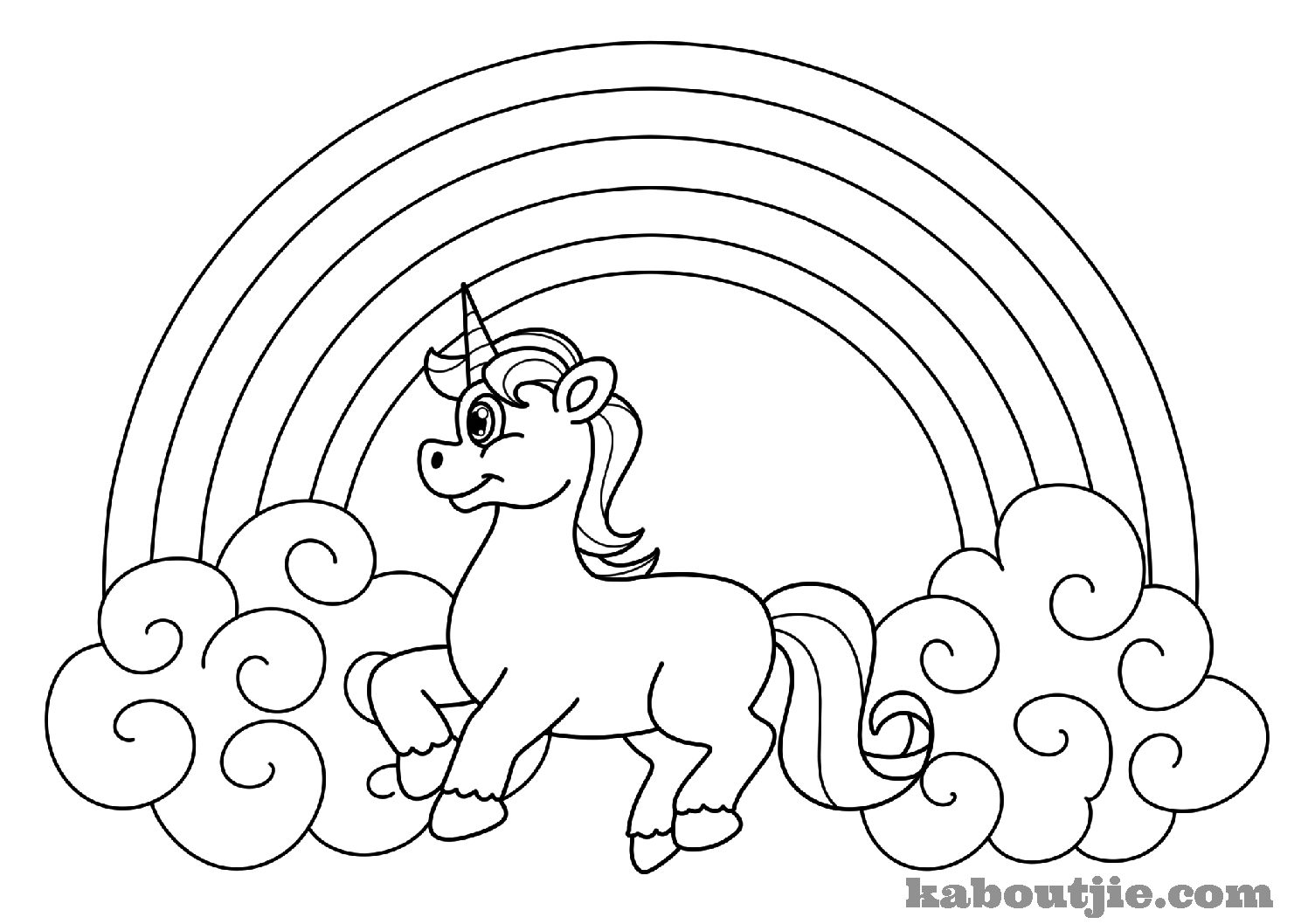 Download Free Printable Unicorn Coloring Pages Pdf - Coloring wall