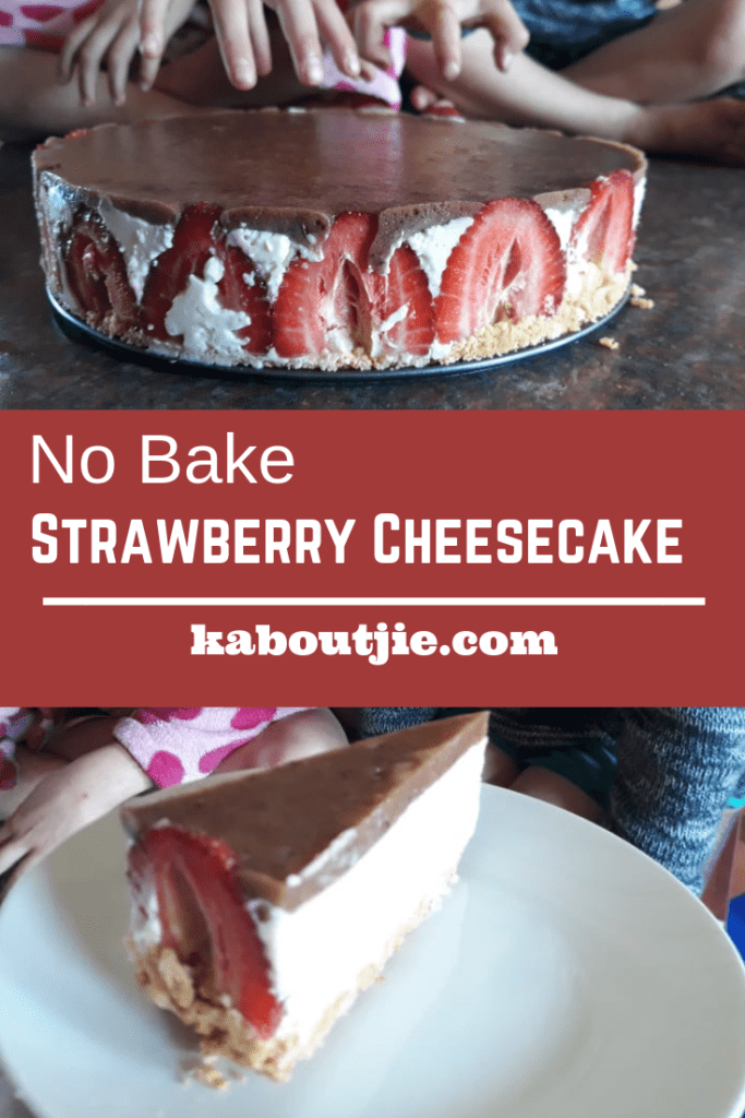 No Bake Strawberry Cheesecake