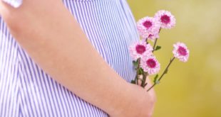 Pregnant tummy flowers