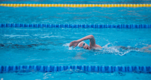 Woman swimming