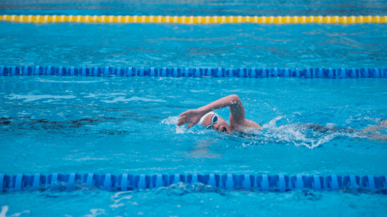 Woman swimming