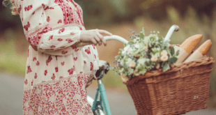 Pregnant woman with bicyle