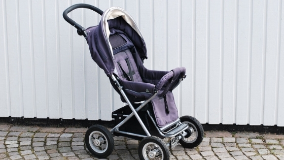 Blue Baby Stroller