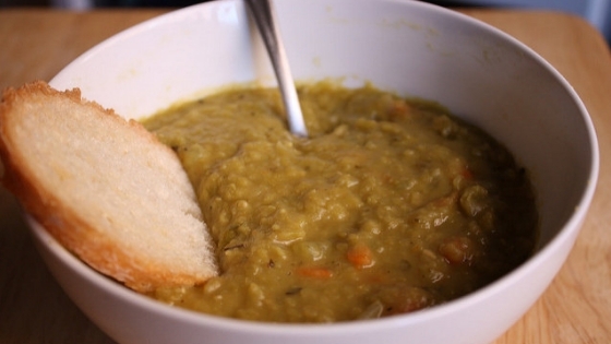 Bowl of nutritious soup