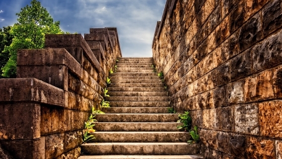 Uneven stairs