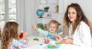 Nanny Feeding Kids