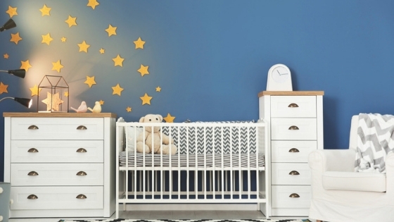 Nursery stars on wall