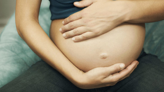 Pregnancy rub stomach