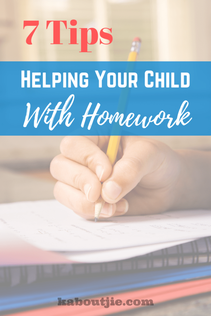 7 Tips For Helping Your Child With Homework
