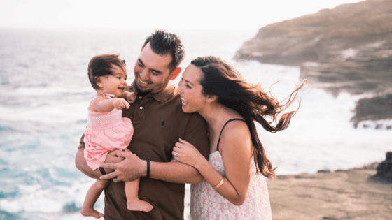 Family On Beach