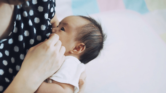 Nursing Baby Polka Dot Top
