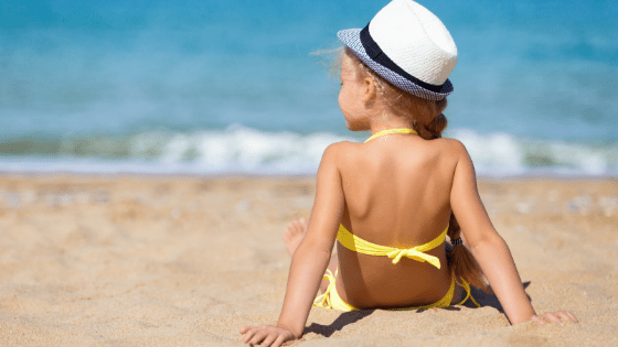 Young girl on beach