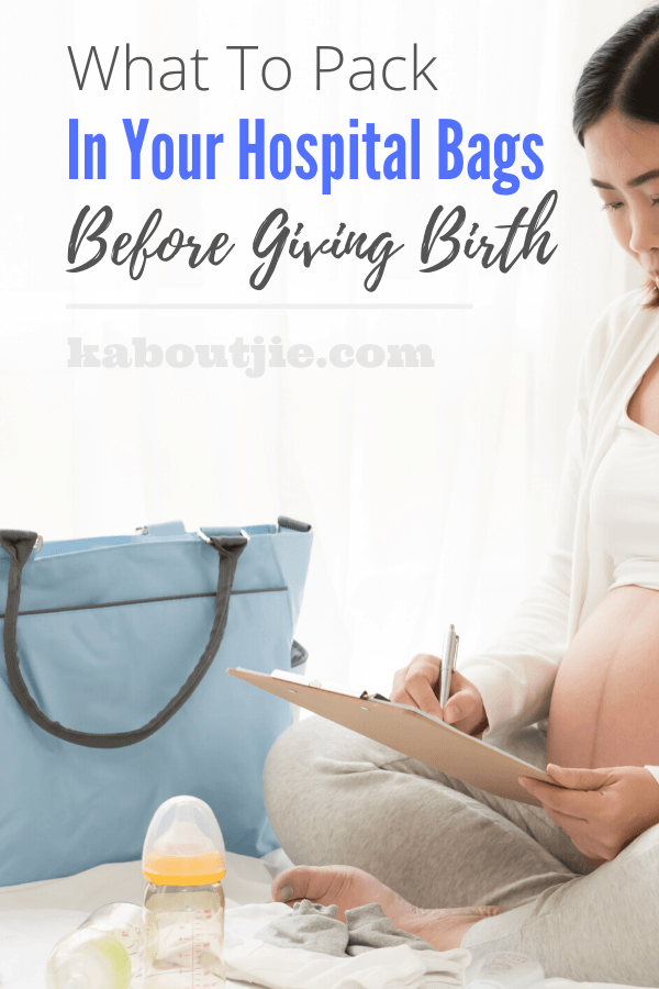 What To Pack In Your Hospital Bags Before Giving Birth