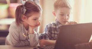 Children with laptop