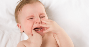 Teething and crying baby