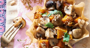 Moroccan Spiced Mushroom and Butternut Tartlets