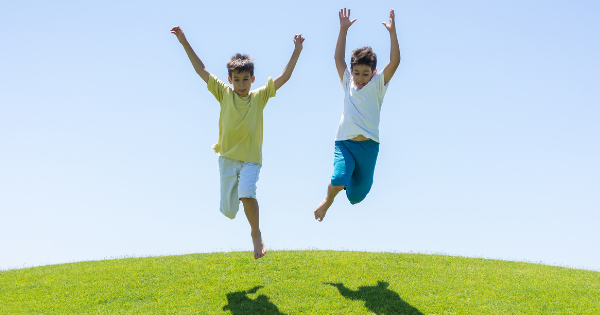 Healthy Kids Jumping