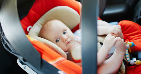 Baby in car seat