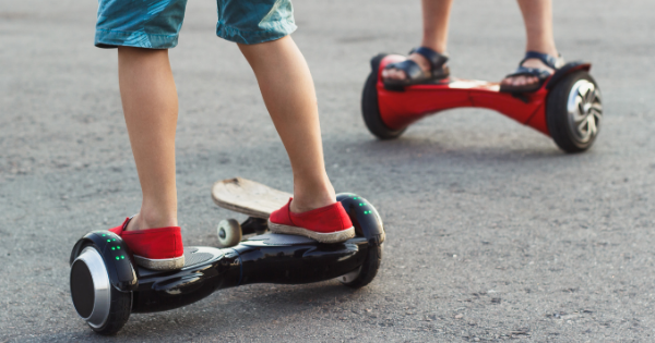 Kids Riding Hoverboards