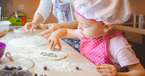 Cooking with toddler