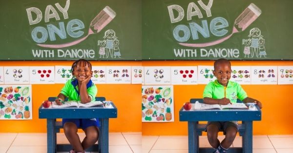 Atlehang and Siyabonga new desks