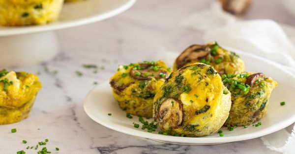 Mushroom and Goat’s Cheese Frittata Cups 