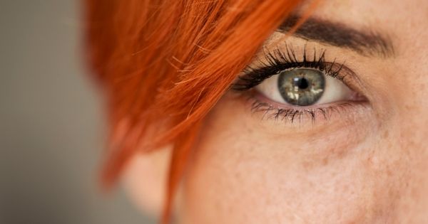 Redhead beautiful eyes