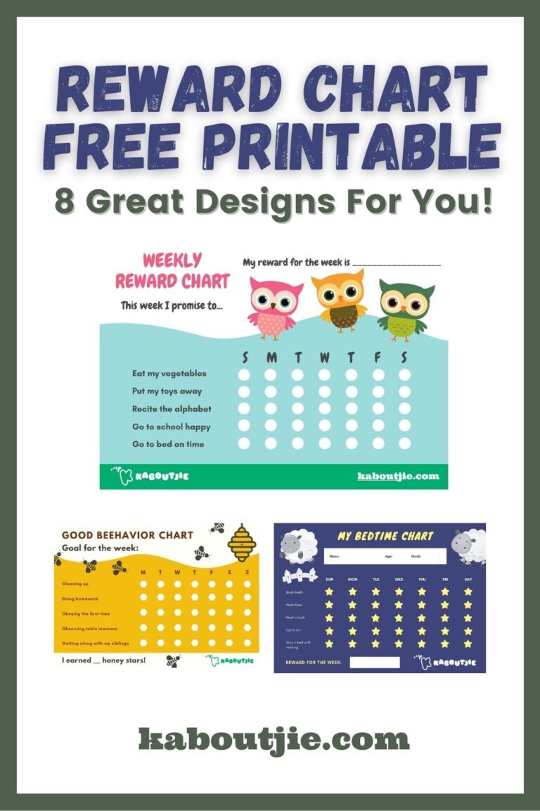Reward Chart Free Printable - 8 Great Designs For You!