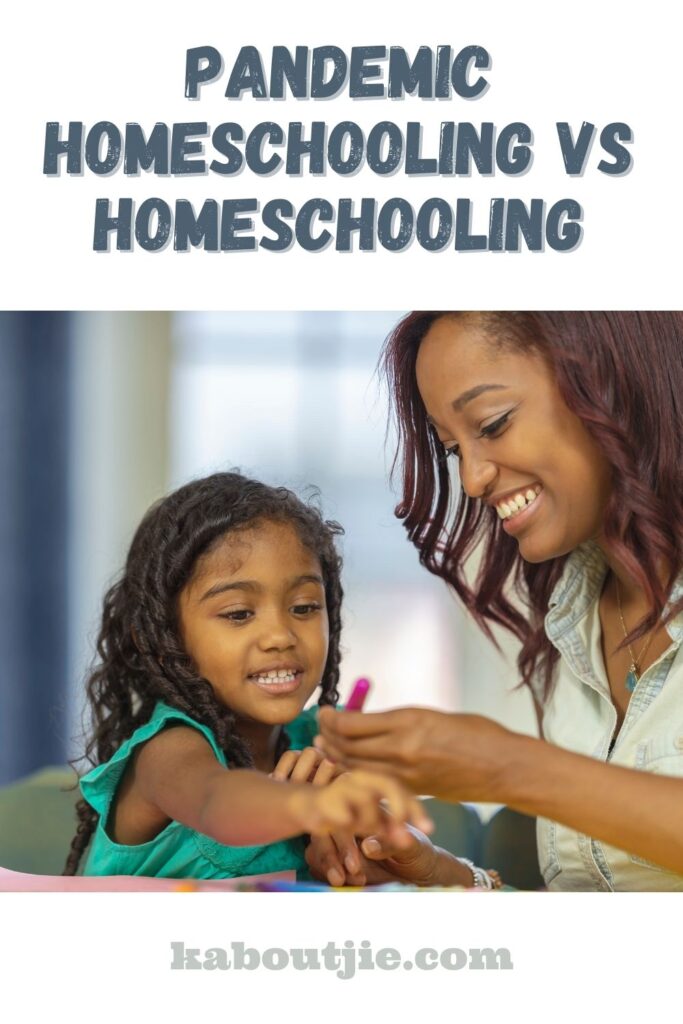 Pandemic Homeschooling vs Homeschooling 